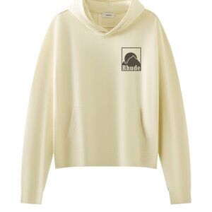 Rhude Beige Moonlight Badge Hoodie